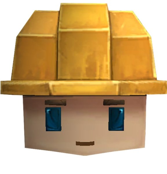 Копатель на прозрачном фоне