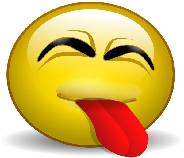 Смайлик с языком
