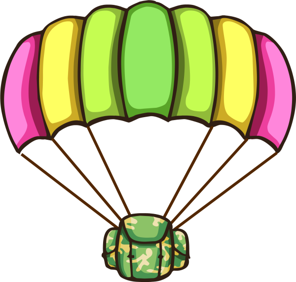 Смайлик парашютист