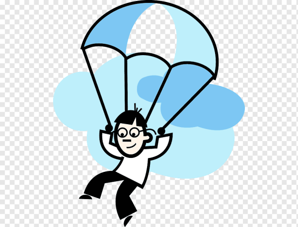Парашютист без фона