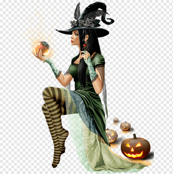 Ведьма на Хэллоуин