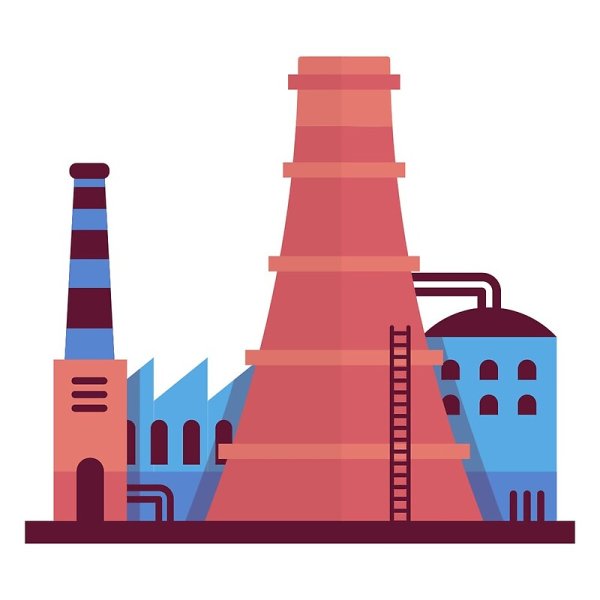 Завод фабрика вектор