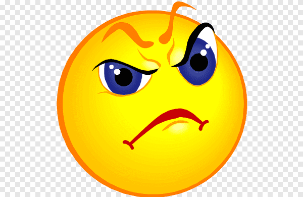 Сердитый смайлик