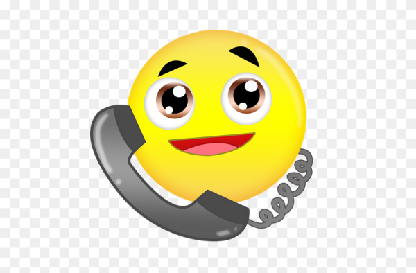 Смайлик с мобильником