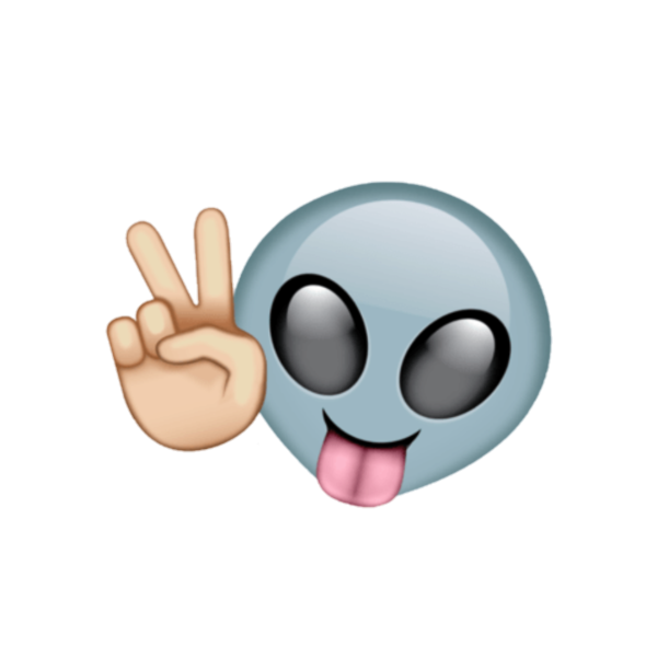 ЭМОДЖИ инопланетян наклейка