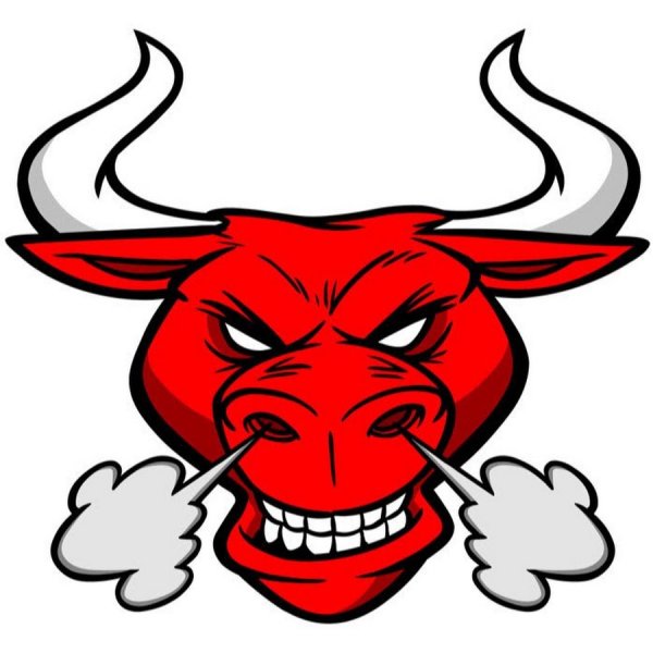 Бык с дымом из ноздрей