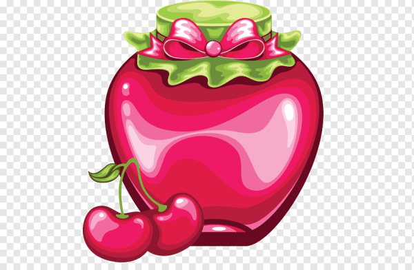 Банка варенья на прозрачном фоне