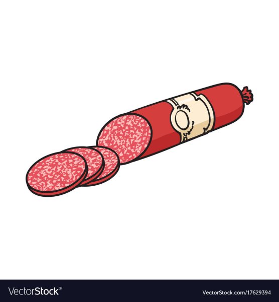 Колбаса иллюстрация