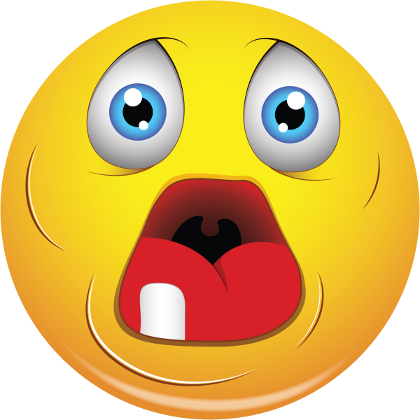 Смайл с открытым ртом