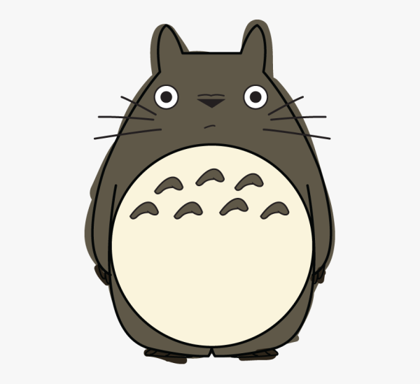 Тоторо на прозрачном фоне