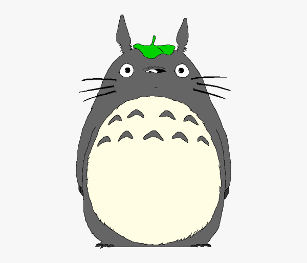 Тоторо на белом фоне