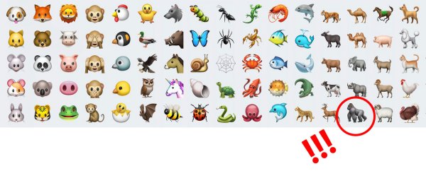 Эмодзи животные