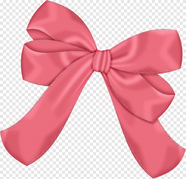 Бантики на прозрачном фоне для детей