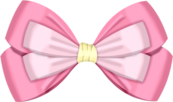 Розовый бантик