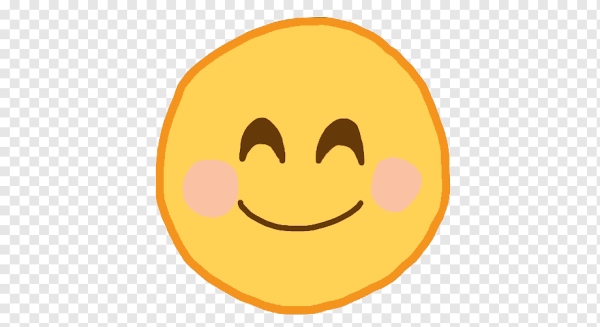 Милый смайлик на прозрачном фоне