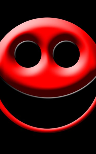 Красный смайлик