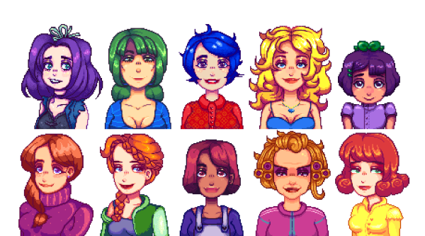 Кэролайн Stardew Valley Art