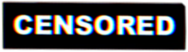 Цензура на прозрачном фоне