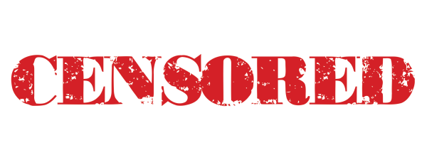 Красная надпись цензуры