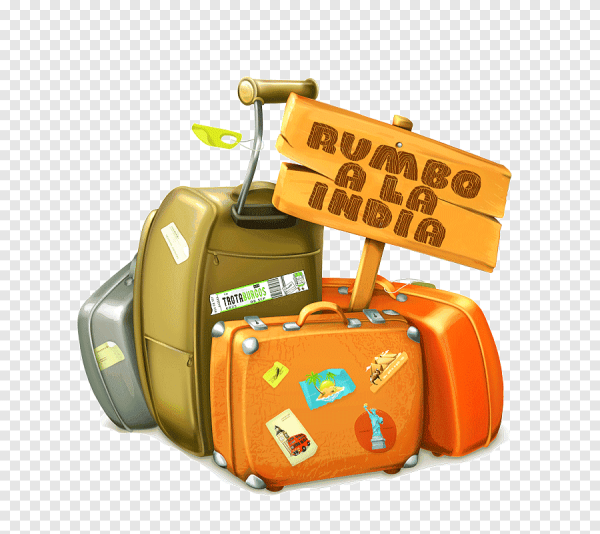 Смайлик с чемоданом