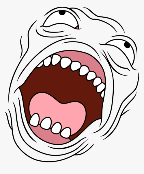 Смайлик рвет волосы на голове