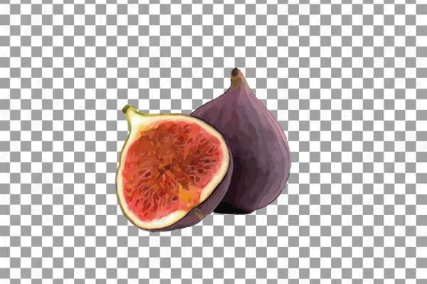 Инжир на прозрачном фоне