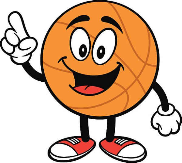 Стикеры в виде баскетбольного мяча