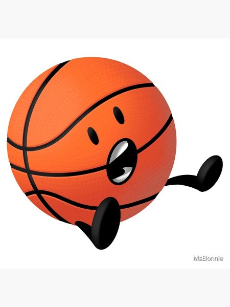 Баскетбольный мяч с рожицей