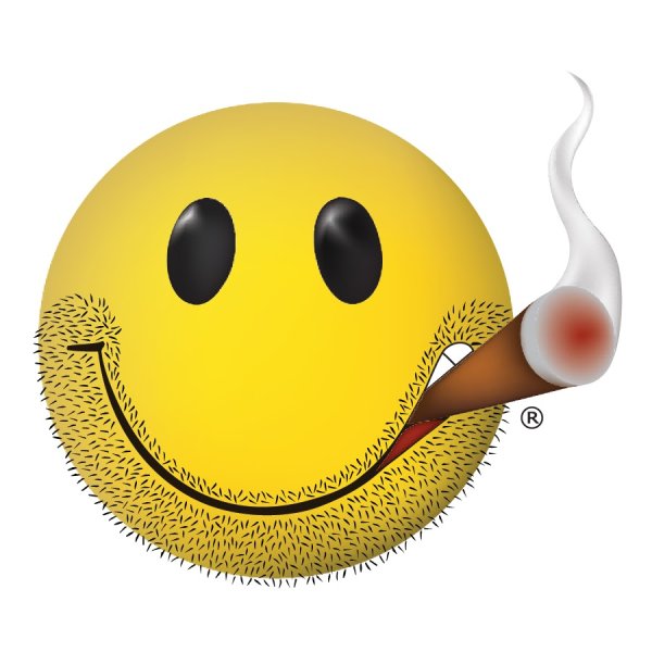 Смайлик с щетиной