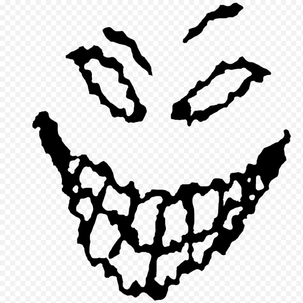 Демоническая улыбка без фона