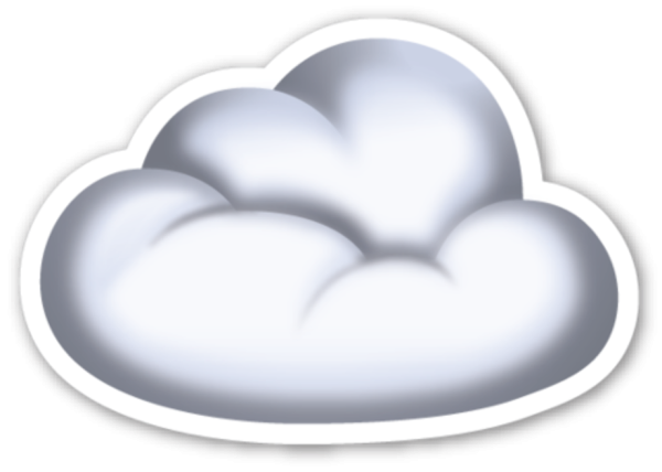 Эмодзи тучка