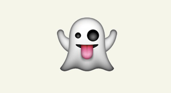 Смайлик приведение с языком