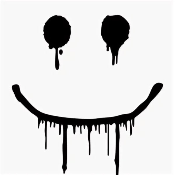 Смайлик с подтеками