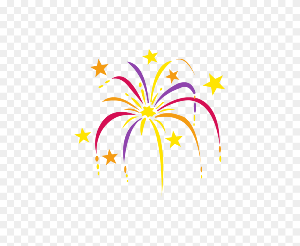 Салюты на прозрачном фоне Смайл