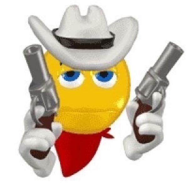 Смайлик с пистолетом