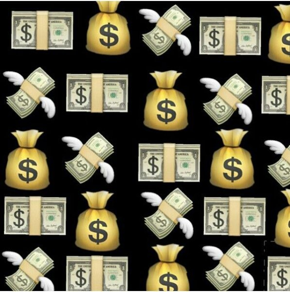 Деньги эмодзи фон