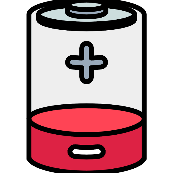 Эмодзи разряженной батареи