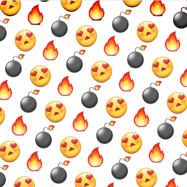 Много смайликов на прозрачном фоне