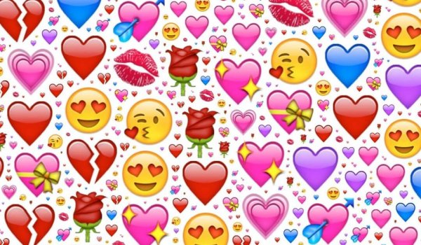 Много разных сердечек