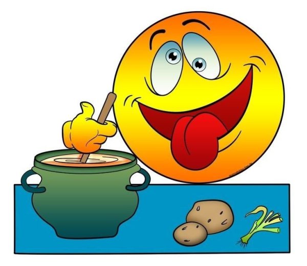 Смайлик кушает