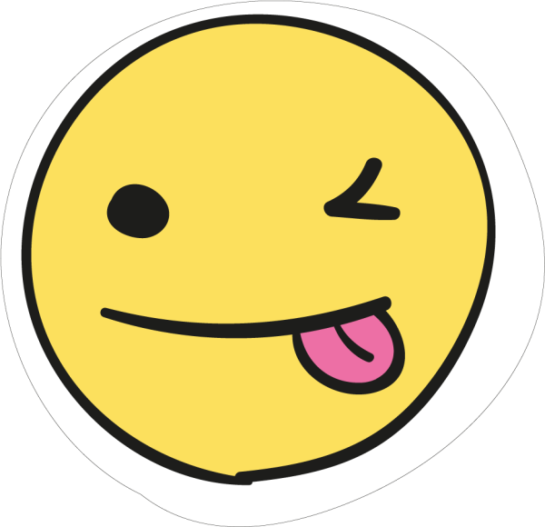 Стикер ухмылка