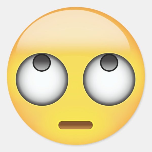 Смайл с большими глазами