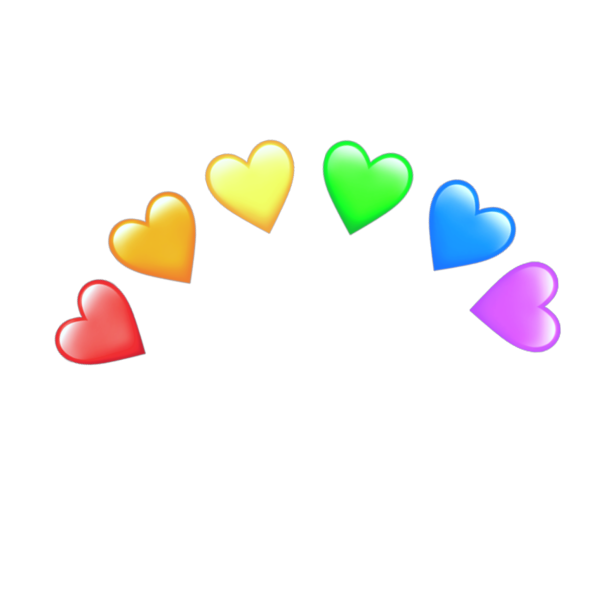 Смайлик сердечко на прозрачном фоне