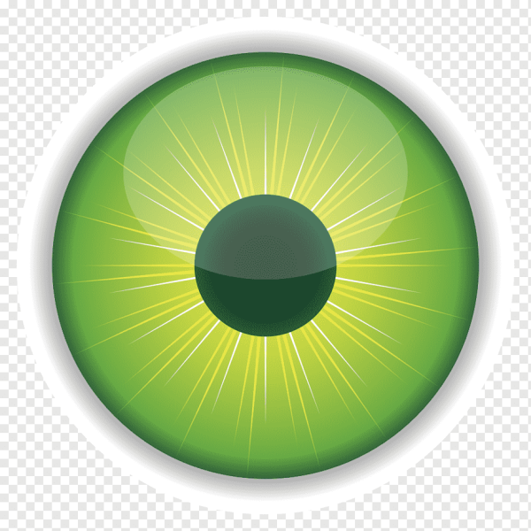 Круглые зеленые глаза