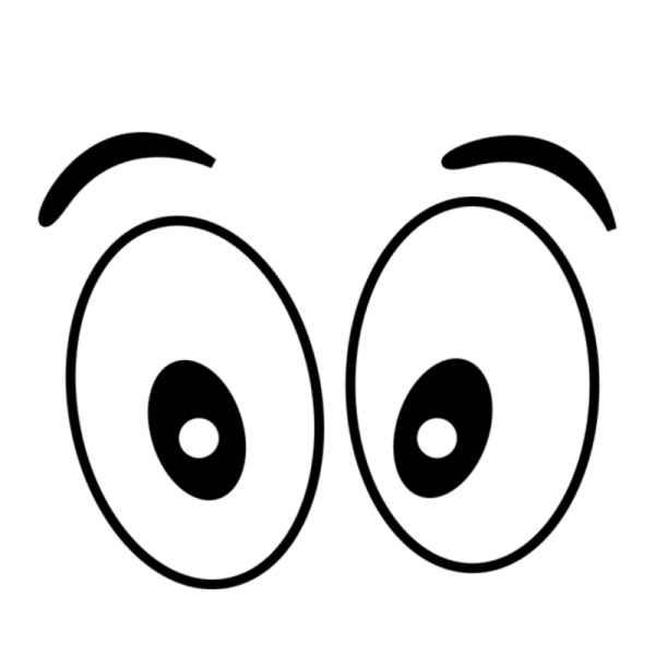 Гигантские глаза мультяшные