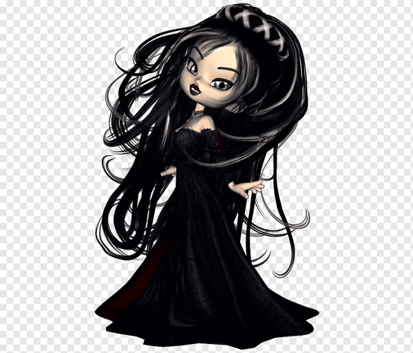 Готическая девочка из мультика
