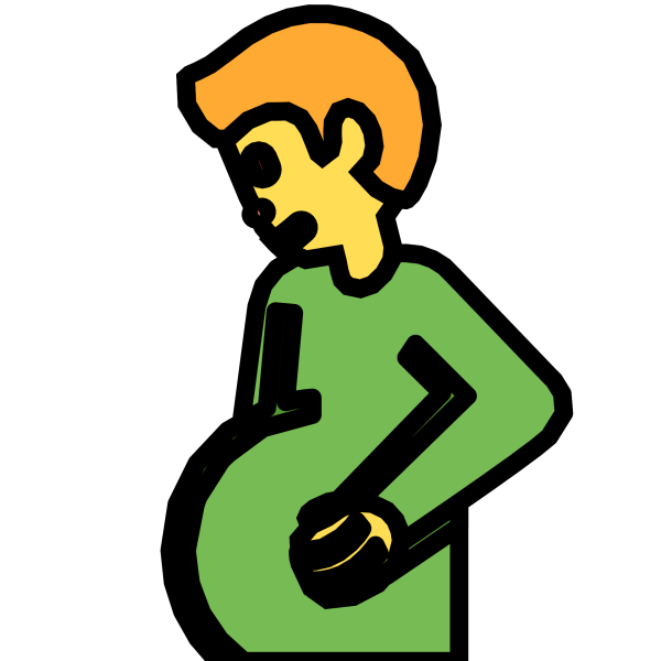 Беременный мужик смайлик