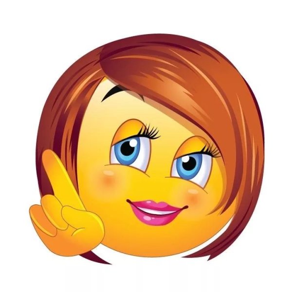 Смайлик девочка