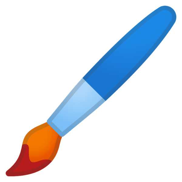 Смайл с кисточкой