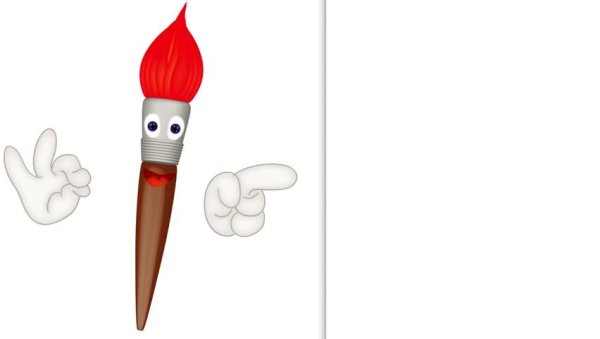 Кисточка с глазками